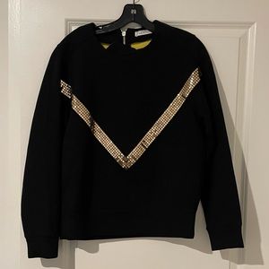 Black and gold Versace top